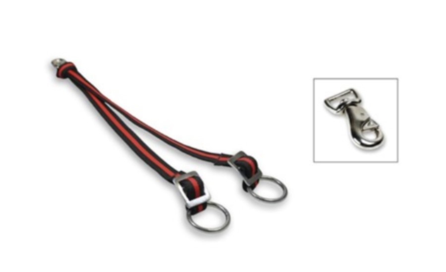 Двойной ремень с карабином, 75×2,5