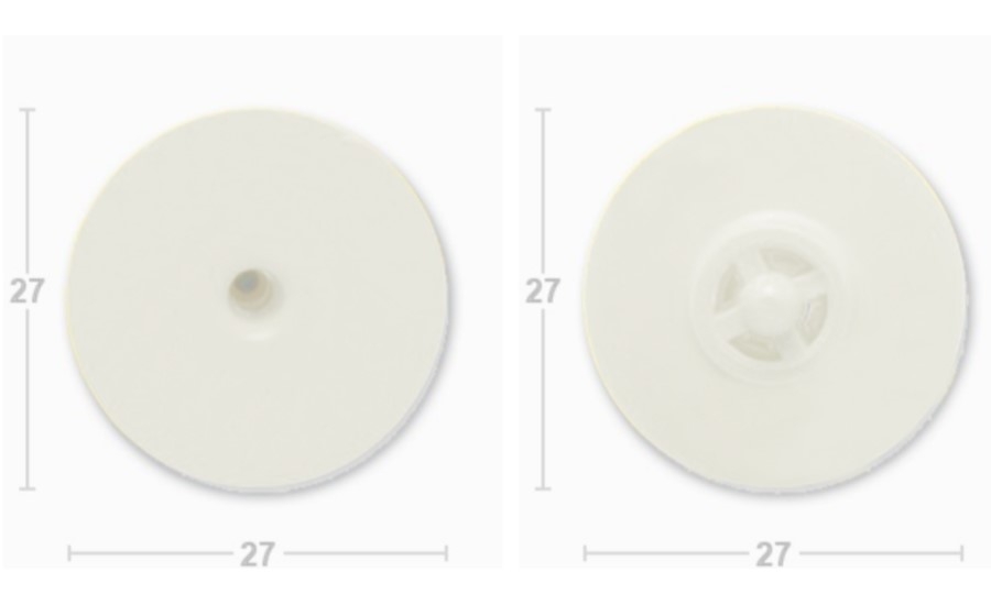 Бирка ушная MF R/R d27 TMP, белая