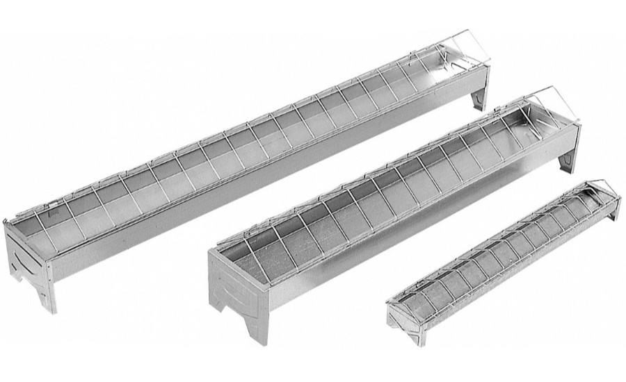 Кормушка для цыплят, цинк, 50×7 смКормушка для цыплят, цинк, 50×7 см